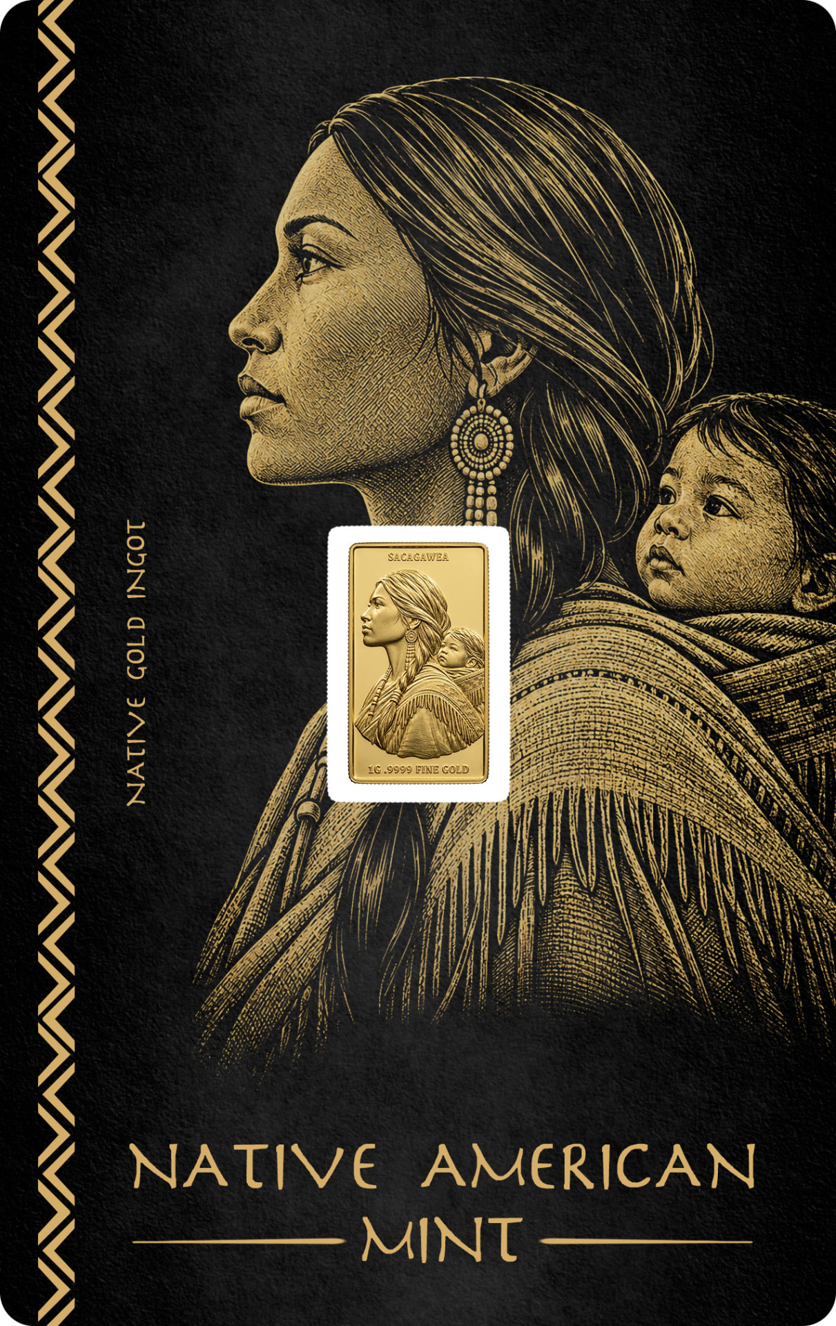 Sacagawea Gold Bar, obverse